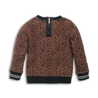 Koko Noko - trui bruin met luipaardmotief